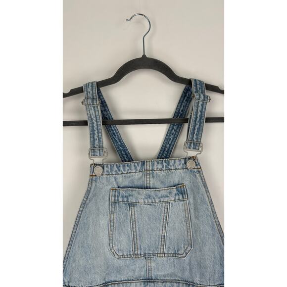 Blank NYC Denim Shortalls Mirror Mirror Womens Size 28 New Overalls Distressed - Picture 7 of 14